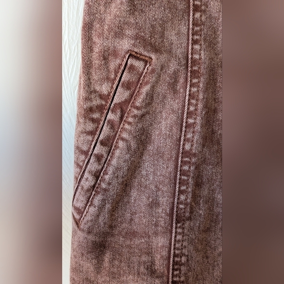 LOGO by Lori Goldstein Brown Stonewash Denim Jacket, Long-line, Western, 0 - Picture 5 of 7